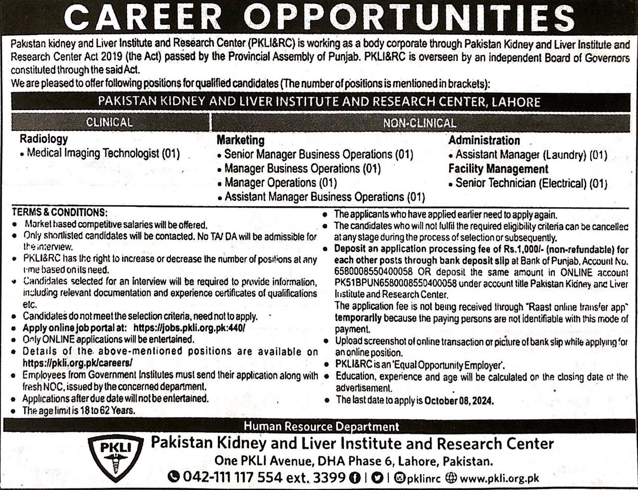 Senior Manager Business Operations 